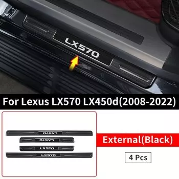 Нержавеющая сталь Автомобиль Порог Защита Для Lexus LX 570 LX570 2008-2022 2021 2020 2019 2018 2017 2016 2015 2014 2013 2012 2011 2010 2009 Аксессуары для модификации интерьера