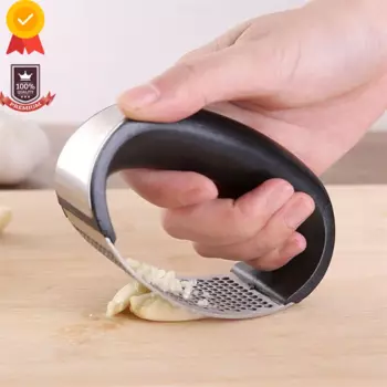 Нержавеющая сталь чеснок Пресс для кухни кривой инструмент для фруктов и овощей, посуда для кухонных инструментов по поставке товаров для дома товары для кухни Вакуумный упаковщик Блендер Чайник Микроволновая печь Фрит
