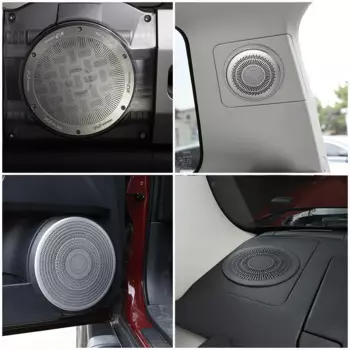 Нержавеющая сталь для Toyota FJ Cruiser 2007-21, автомобильная дверь, багажник, аудио багажник, обе стороны, приборная панель, гудок, сетка, наклейка, крышка, автомобильные аксессуары