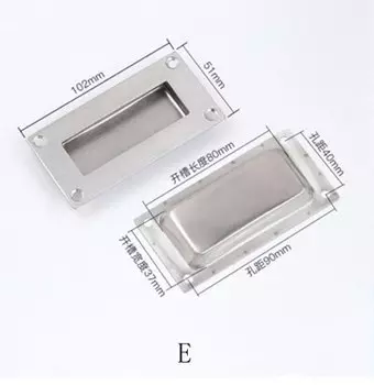 Нержавеющая сталь потайная встроенная мебель ручка Круглый квадратный кухонный шкаф ящик комод смывка палец вытяжка ручки двери