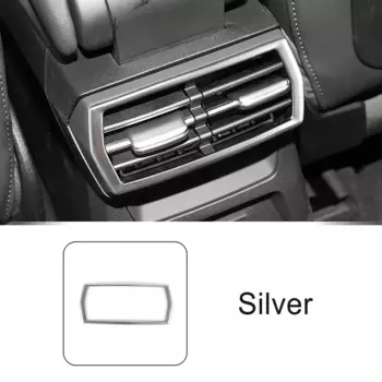 Нержавеющая сталь внутренняя задняя вентиляционная рамка для кондиционера, декоративная наклейка, декоративная полоса для Audi A3 8Y 2021-2022, автомобильные аксессуары