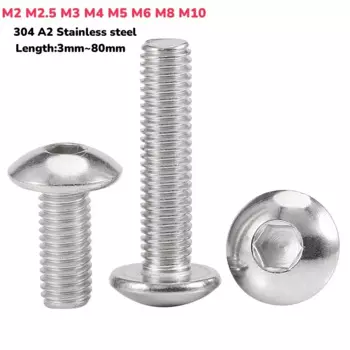 Нержавеющие болты М2-М10 с шестигранной головкой