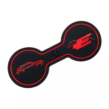 Нескользящая подставка для автомобильных стаканчиков для Mustang Mach-E GT 2021 2022 2023 лет, Противоскользящий коврик, карманный коврик для интерьера, подстаканник