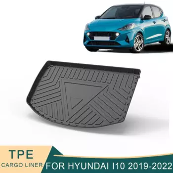 Нескользящие коврики из ТПЭ для багажника Hyundai Grand i10 AI3 2019-2023