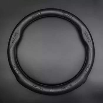 Нескользящий чехол на руль из искусственной кожи, 37 см, 38 см, аксессуары для салона автомобиля Smart Fortwo 453, модификация украшения для стайлинга