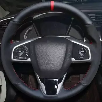 Нескользящий Чехол На Руль Из Углеродного Волокна Для Honda Civic 10 2016-2021 CR-V 2017-2021