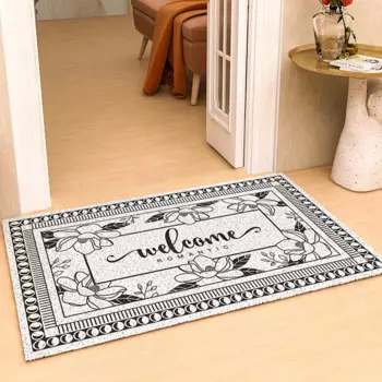 Нескользящий коврик из ПВХ, шелковая петля для удаления пыли, коврик для входной двери, для кухни, спальни, ванной, гостиной, под заказ, коврик для входной двери