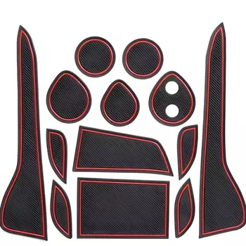 Нескользящий коврик, коврик для межкомнатной двери, коврик для чашки для toyota CHR ,14 шт./партия, Стайлинг автомобиля, автомобильные аксессуары