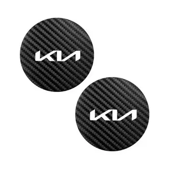 Нескользящий коврик с слотом для чашки автомобиля, 2 шт., Kia Rio Soul Forte Sportage Picanto Niro Morning Cadenza K9 Seltos Telluride, автоаксессуары