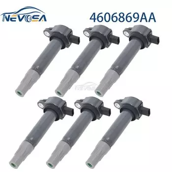 NEVOSA 6 шт. для 2009 2010 Dodge Journey Avenger Caravan V6 3,5 л Chrysler Sebring 300 катушка зажигания 7B 0905715 Д УФ502 4606869 АА