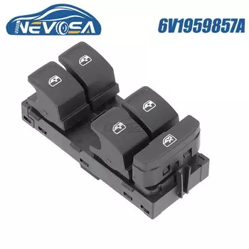 NEVOSA 6V1959857A для Skoda Fabia Rapid 2013 2015 переключатель управления дверью водителя и окном Cuntrol 5JB959857 зеленая строчка