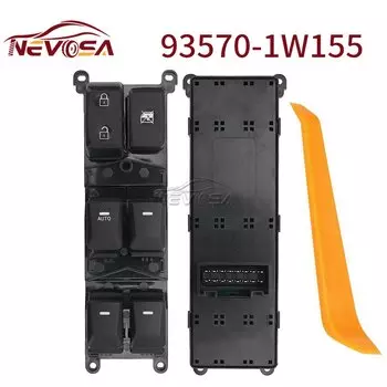 NEVOSA 93570-1W155 для Kia Rio 2012 2013 2014 2015, электрический главный переключатель стеклоподъемника с левым рулем, левый руль 93575-1W010