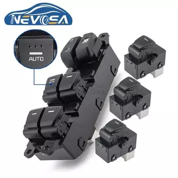 NEVOSA 93570-C90004X 93570-C91004X 93570-C92004X Кнопка главного и заднего переключателя стеклоподъемника для Hyundai IX25 Creta 2014 2019 2020