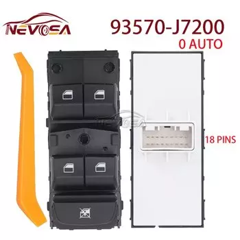 NEVOSA для 2018-2022 KIA CEED PROCEED XCEED CD, автоматический левый выключатель стеклоподъемника, кнопка управления 93570-J7000 93570-J7100 93570J7200