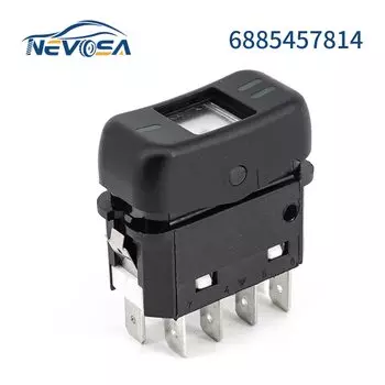 NEVOSA Кнопка переключателя стеклоподъемника для Mercedes Benz 1214A2318 709 713 913 914 12 VOL, запчасти для автомобилей 6885457814, 8 контактов