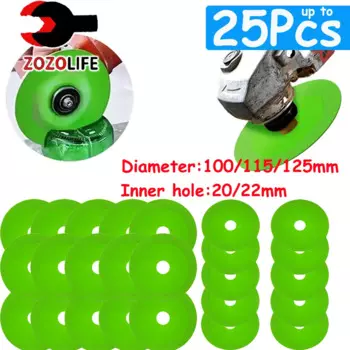 Новинка! 1-25 шт. 100/115/125 мм режущий диск для стекла, керамический режущий диск, алмазные бутылки для вина, пильное полотно, нефритовый кристалл, шлифовальная фаска