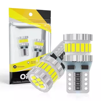 Новый 2 шт. W5W T10 светодиодный светильник Canbus 168 194 3014 SMD для салона автомобиля, парковочный светильник, габаритные фонари, автолампы, белый, 12 В