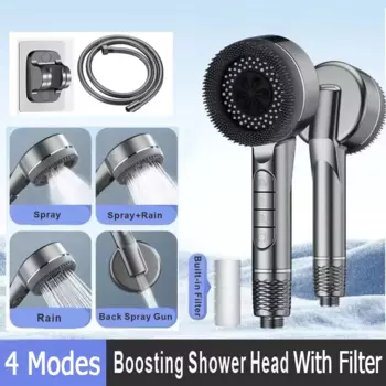 4-режимная душевая лейка ABS-пластик