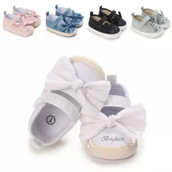 New Baby Girls First Walkers Soft Toddler Shoes Infant Toddler Walkers Shoes Bowknot Casual Princess Shoes кроссовки детские