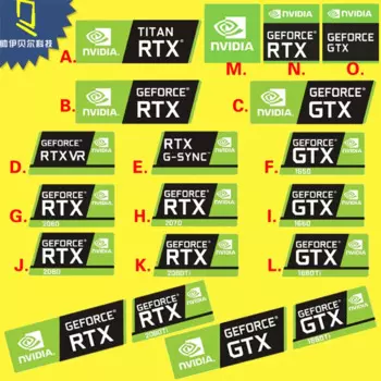 Наклейка на видеокарту YONGYANFEI RTX 2080Ti 2070 2060 TITAN VR GTX 1650 1660Ti