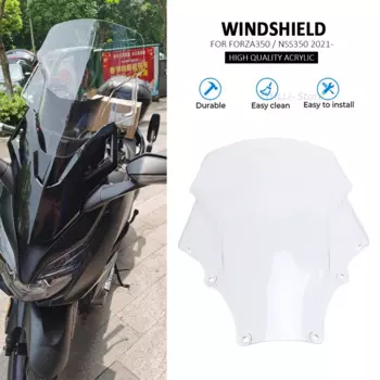 NEW Motorcycle Accessories Acrylic Front WindScreen Windshield Deflector Viser For HONDA FORAZ350 NSS350 Forza 350 NSS 350