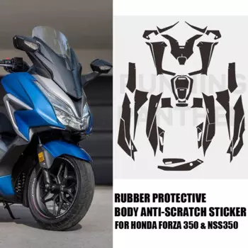 NEW Motorcycle Body Thickened Anti Scratch Resistant Skid Rubber Protective Decal Sticker For Honda Forza 350 Forza350 NSS350