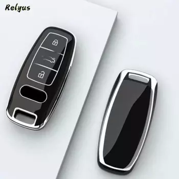 Новый ТПУ чехол для автомобильного ключа для Audi A3 A6 A7 4K A8 E-tron Q5 Q8 C8 D5 SQ8 2018 2019 защитный чехол для ключа автомобильные аксессуары