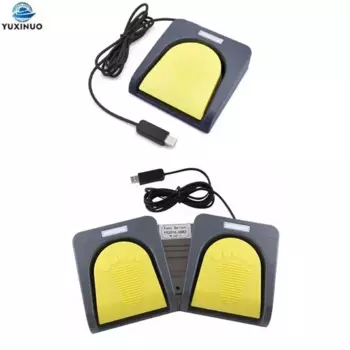 Новый USB одиночный/двойной ножной переключатель с управлением одно/двойной ножной переключатель клавиатуры ПК Мультимедийный геймпад Мышь действие педаль FS2016