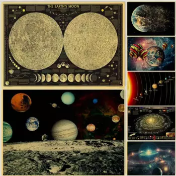 Плакат "Nine Planets In The Solar System" lanxihaibao