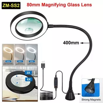 NEWACALOX 3X-6X лупа паяльная