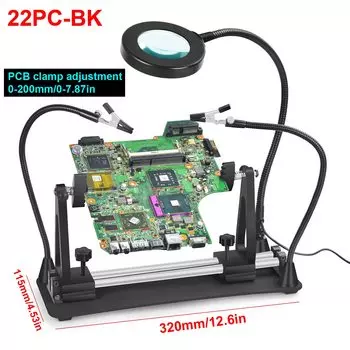 NEWACALOX Третья рука для пайки 22PC-BK