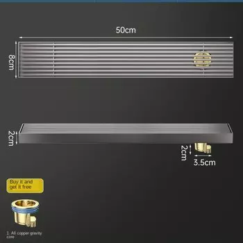 Невидимый водосток пола DUTRIEUX нержавеющая сталь
