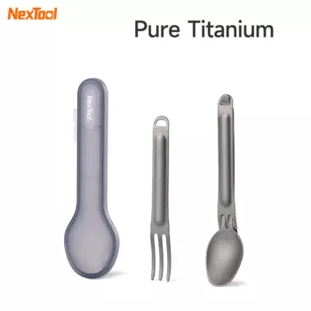 NexTool Титановая вилка-ложка 2-в-1