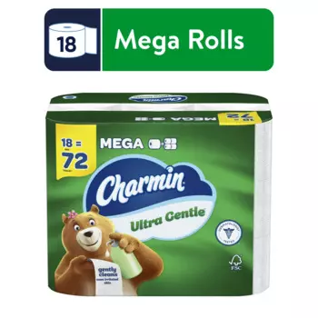 Нежная туалетная бумага Charmin, 18 Мега рулонов, 231 листов в рулоне