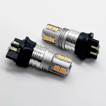 NHAUTP 2 шт. PWY24W PW24W светодиодные лампы для дневных ходовых огней Skoda Yeti 2013-2017 Auto DRL белый/янтарный 12-24 В