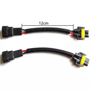 NHAUTP 2 шт. H11 «мама» на 9005 HB3 9006 HB4 штекер преобразования жгута проводов разъем адаптера автомобильных фар гнездовой кабель