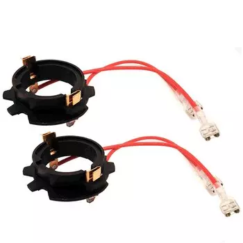 NHAUTP 2 шт. H7 светодиодные адаптеры держатели для VW Golf 5 MK5 Jetta цоколь лампы фары аксессуары для автомобильных фар