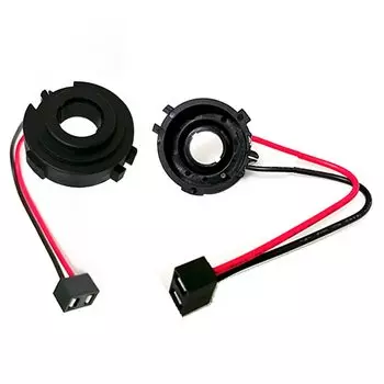 NHAUTP 2 шт. светодиодные адаптеры H7 для Golf 7 MK7 MK6 Tiguan Sharan Multivan Touran Scirocco Passat B7, фиксаторы основания фар