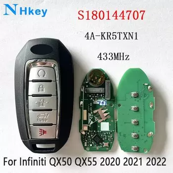 NHkey 433,92 МГц 4A чип KR5TXN1 S180144707 285E3 - 5NY7A БЕСКЛЮЧЕВОЙ пульт дистанционного управления брелок для Infiniti QX50 QX55 2020 2021