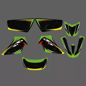 NiceCNC для Yamaha PW50 PW 50, все годы, обтекатель для мотокросса, графический фон, наклейки, комплект наклеек, команда, индивидуальность, настройка