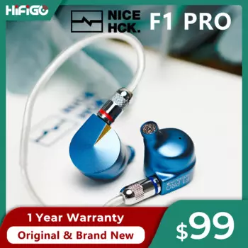 NiceHCK F1 Pro IEM нового поколения 14,2 мм плоский диафрагменный драйвер-вкладыши Hi-Fi музыкальные проводные металлические плоские наушники с ЧПУ
