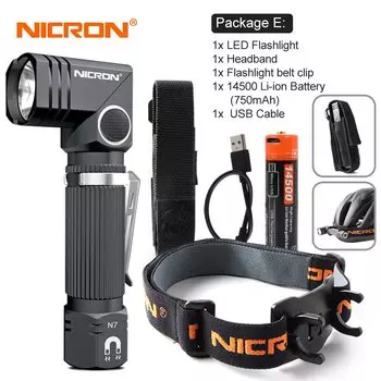 NICRON Handfree фонарик 600LM