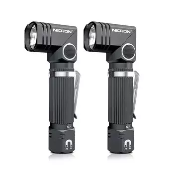 NICRON N7 Фонарик 2 шт., водонепроницаемый, магнитный