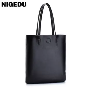 NIGEDU сумка из натуральной кожи, женская сумка, модная сумка из воловьей кожи, большая вместительная женская сумка bolsos, брендовый дизайн, женские сумки