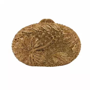 Нигерия выпускает новый клатч с кристаллами для дам роскошная женская вечерняя Банкетная сумка с круглым дизайном