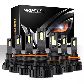 NIGHTEYE 45000LM H4 H7 Светодиодные автомобильные фары Canbus 120 Вт H11 H8 H9 9005 HB3 9006 HB4 Автолампы 6500K Белый светодиод 12 В Автомобильные фары