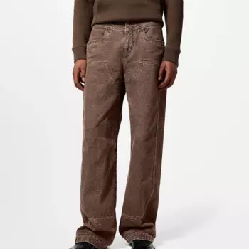 NIGO мужские всесезонные однотонные рабочие джинсовые прямые брюки Ngvp # nigo9423