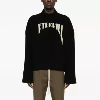 NIGO мужской весенний, осенний и зимний жаккардовый черный вязаный шерстяной свитер с длинным рукавом Ngvp # nigo9438