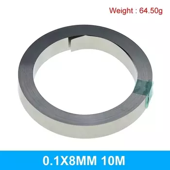 Никелевая полоса 10 м 18650 литий-ионная батарея никелевая пластина никелированная сталь стандартная сварочная машина