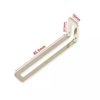 Никелированный угловой кронштейн L-образная металлическая полка для шкафа аксессуары для мебели